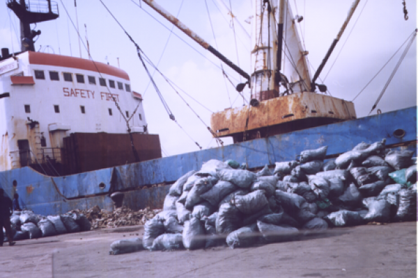Jutta Bakonyi Port in Kismayo, Somalia.