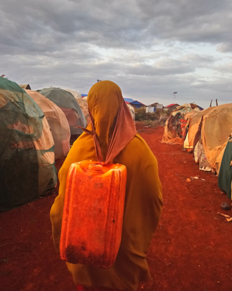 Camp in Baidoa, Somalia.
