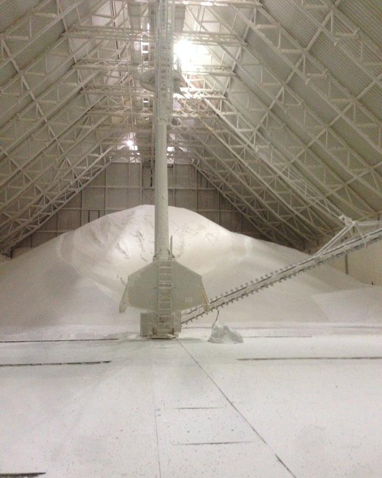 Inside the Sugar Terminal in the port of Hamburg, Germany.